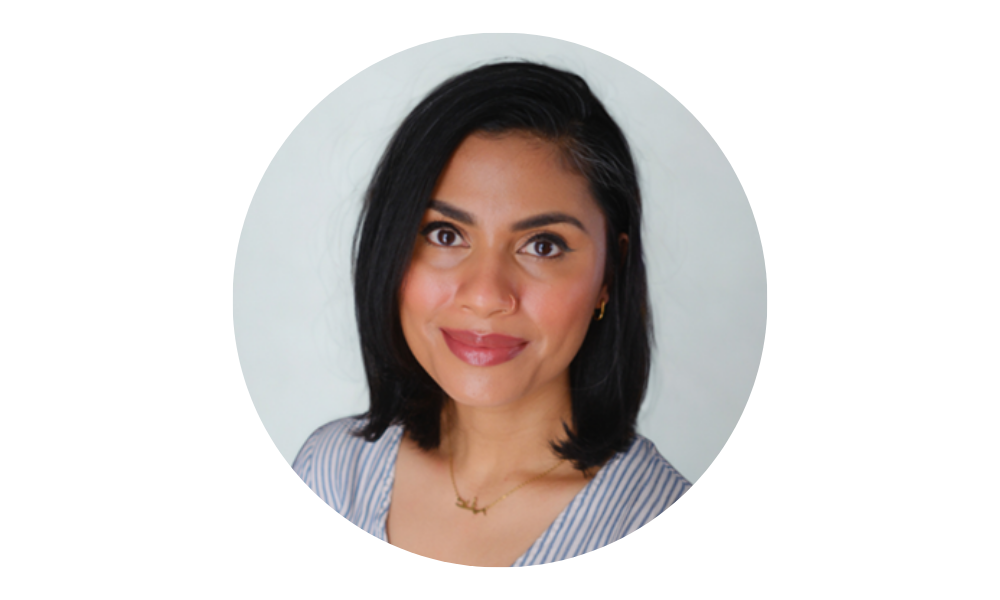 A headshot of Sara Mazhary on a white background